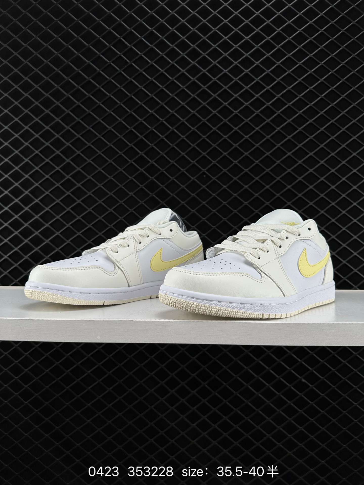 Nike Air Jordan 1 Retro Low GS”White Pink Yellow Volt“